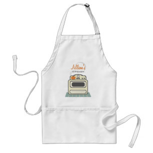 Retro Stove / Modern Kitchen Personalized Apron