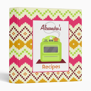 Retro Stove & Tribal Inspired Recipe Binder