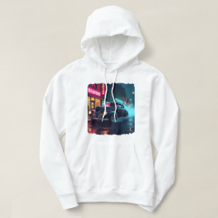 Retro Street Scene Art Hoodie