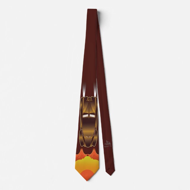 Retro Stretch Automobile Car Necktie Design (Front)