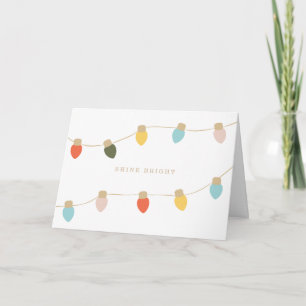 Retro String Lights Greeting Card