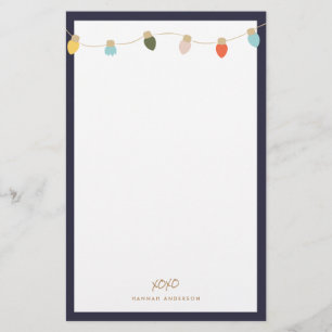 Retro String Lights Stationery