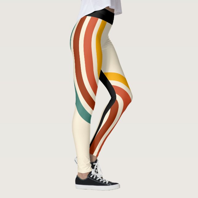 Retro Stripe Leggings  (Right)