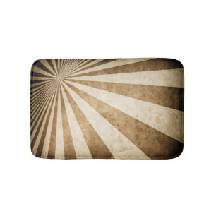 Retro stripe pattern background bath mat
