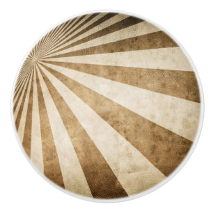 Retro stripe pattern background ceramic knob