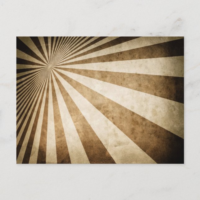 Retro stripe pattern background postcard (Front)