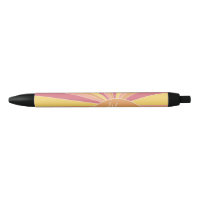 Retro stripe sunrise - pastel rainbow script name