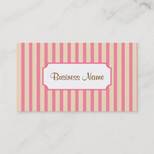 Retro Striped Business Card