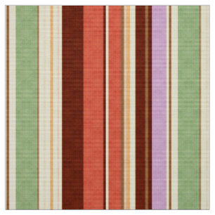 retro striped colourful orange yellow brown fabric