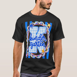 Retro striped kindergarten teacher student back to T-Shirt