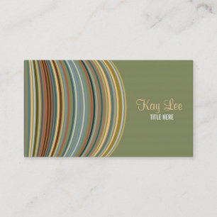 Retro Stripes Business Card