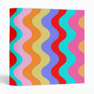 Retro Stripes Design Binder