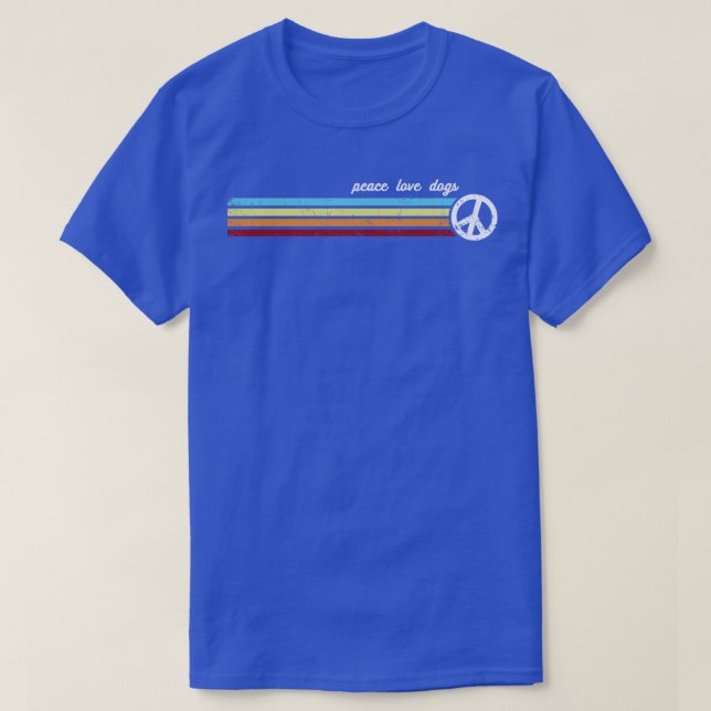 Retro Stripes Dogs T-Shirt (Design Front)