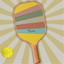 Retro Stripes in Pastel Colours on Yellow