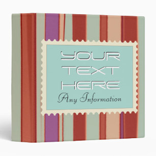 Retro stripes pattern Abstract art binders 5