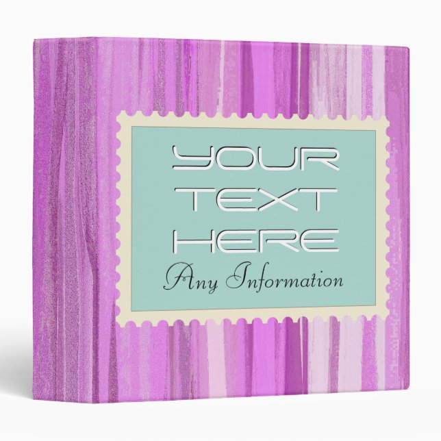 Retro stripes pattern | Abstract art binders 8 (Front/Spine)