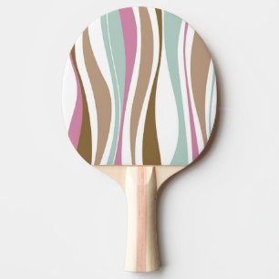 Retro Stripes Ping Pong Paddle