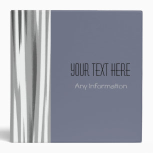 Retro Stripes. Plain Grey Background 2 Binder