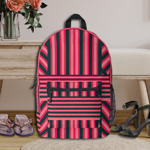 Retro Stripes. Printed Backpack