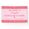 Retro Stripes Red & Pink Bachelorette Party