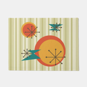 Retro Stripes & Shapes Doormat