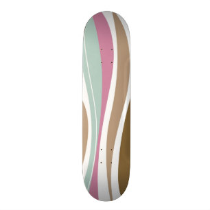 Retro Stripes Skateboard