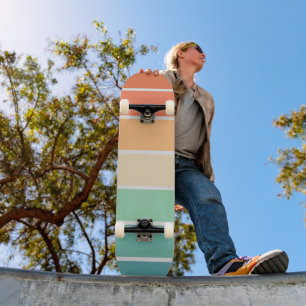 Retro Stripes Skateboard