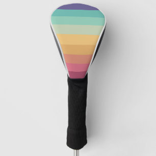 Retro Stripes Stylish Lines Striped 70s 80s Design Golf Head Cover