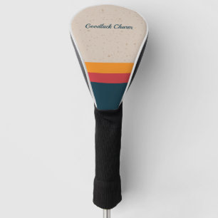 Retro stripes Sunset & Slate Golf Head Cover