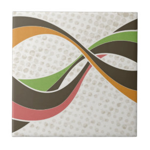 Retro stripes tile