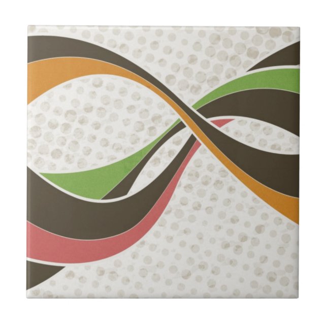 Retro stripes tile (Front)