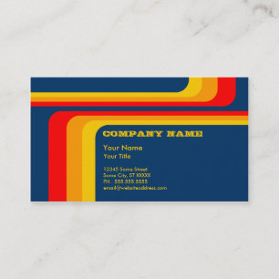 retro stripes : v.2 : business card