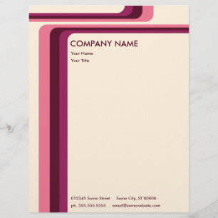 retro stripes : v.2 : letterhead