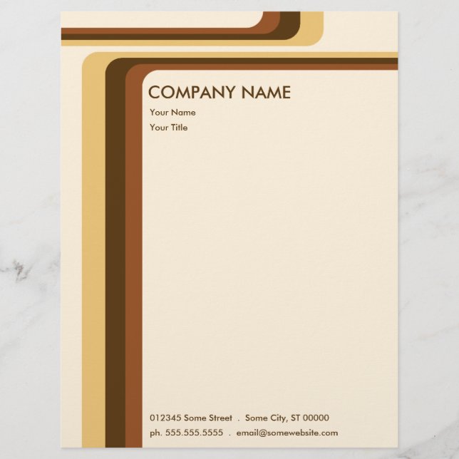 retro stripes : v.2 : letterhead (Front)