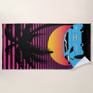 Retro Style 350Z Beach Towel