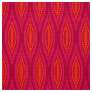 Retro style 60s 70s pattern fabric
