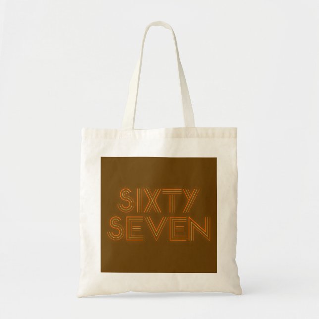 Retro Style 67 Tote Bag (Front)