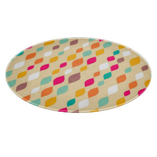Retro style abstract pattern cutting board