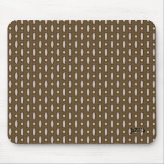 Retro Style Beaded Curtain Khaki Mouse Pad