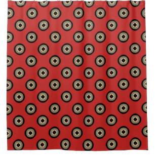 Retro Style - Black Red Pattern
