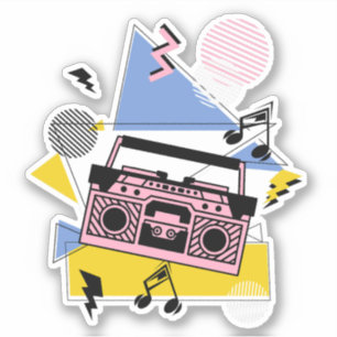 Retro style boombox design