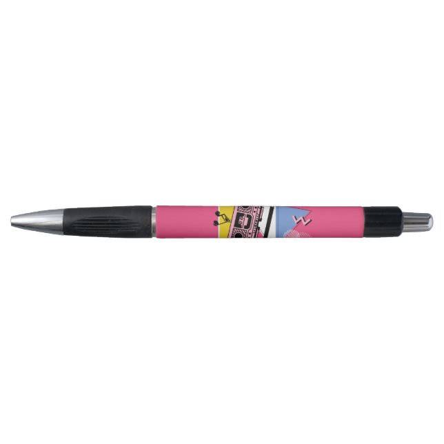Retro style boombox design pen (Front)