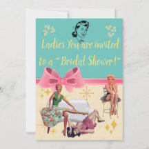 Retro Style "Bridal Shower" Invite
