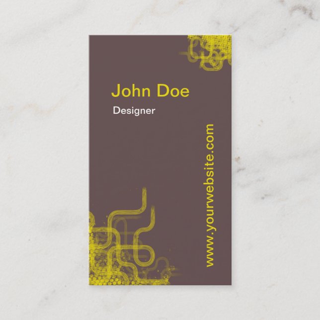Retro-Style business card (Front)