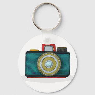 Retro Style Camera Keychain