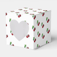 Retro Style Cherries Candy Heart Box