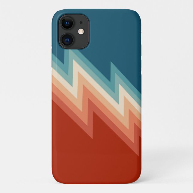 Retro style chevron pattern Case-Mate iPhone case (Back)