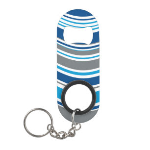 Retro style colours Waves  Keychain Bottle Opener