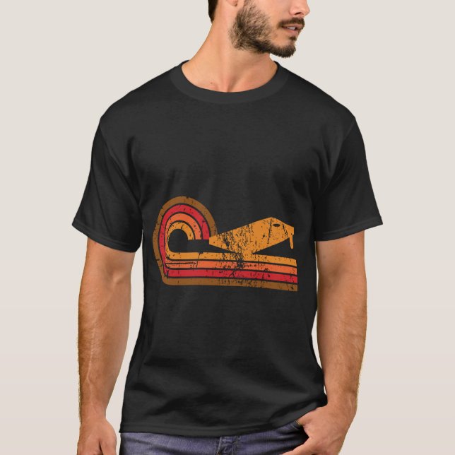 Retro Style Cornhole Board Silhouette Cornhole T-Shirt (Front)