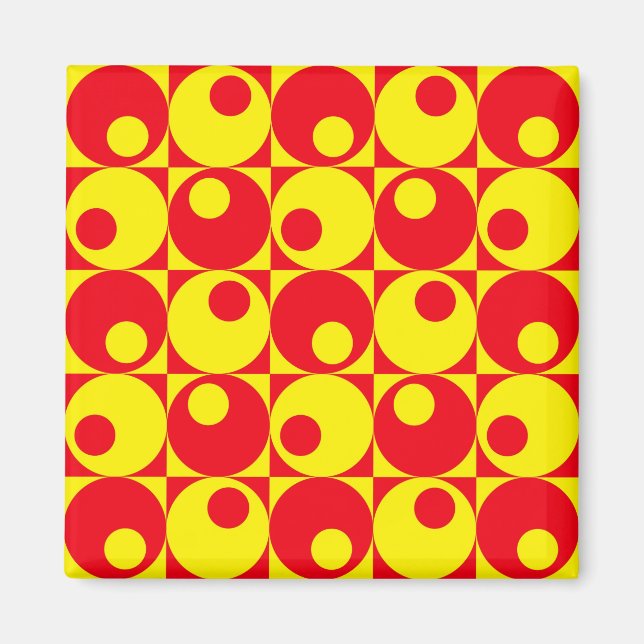 Retro style design magnet (Front)